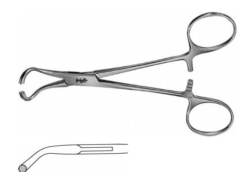 КОРНЦАНГ ДЛЯ БІЛИЗНИ, ВИГНУТИЙ, 135 ММ